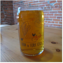 F2F Farm Pattern Pint Glasses