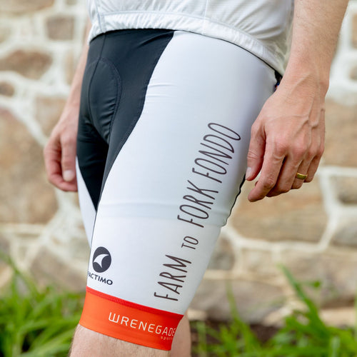 Classic F2F Cycling Shorts w/ Orange Stripe