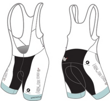 Classic F2F Landscape Bibshorts w/ light blue stripe